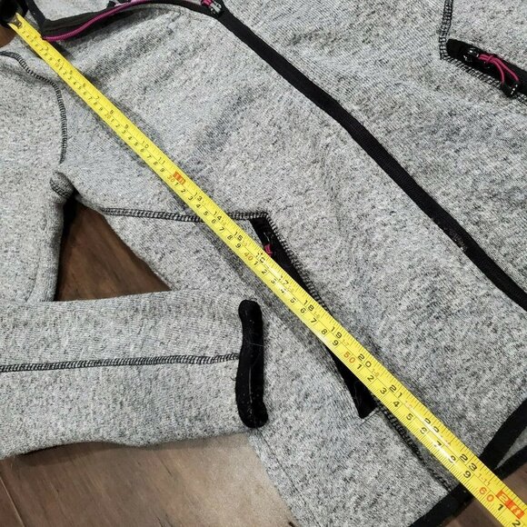 HFX High Performance Full Zip Hoodie in Heather Gray-Women Size M Heavy Duty - Picture 7 of 9